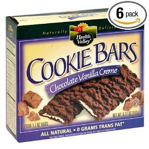 Health Valley Cookie Bars, Chocolate Vanilla Creme, 6.77 Ounce Boxes 