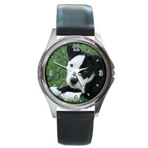  American Pit Bull Puppy Dog Round Leather Watch CC0013 