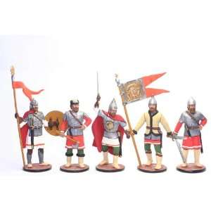  Tin Soldiers * set of 5 * Alexander Nevsky with fighting 