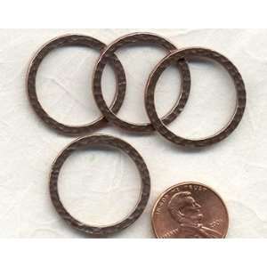  Hammered Ring 25mm   Copper Finish Arts, Crafts & Sewing