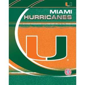  Miami Hurricanes Licensed Two Pocket Portfolio Sports 
