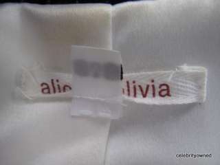 Alice & Olivia Brown Velvet Pin Striped Jacket M  