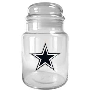  Dallas Cowboys 31oz. NFL Team Logo Glass Candy Jar: Sports 