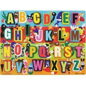  Melissa & Doug Alphabet Chunky Puzzle: Toys & Games