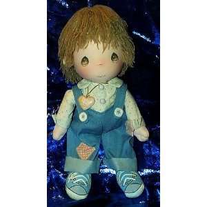   : Precious Moments Boy in Overalls 12 Collectible Doll: Toys & Games