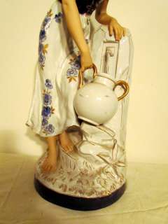 Antique ROYAL DUX Figurine of Rebecca at the Well, LARGE 23 Inches 
