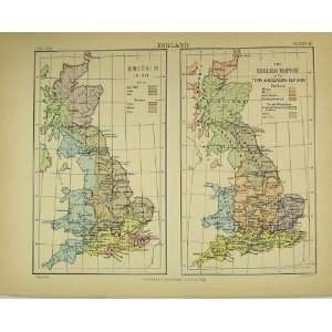  Map Britain English Empire Britannica Ninth Edition