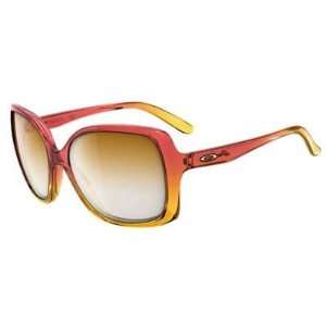  Oakley Beckon Pink Sherbert Sunglasses With Dark Brown 