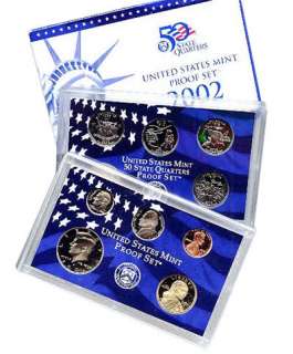 2002 S United States Mint Proof Coin Set  
