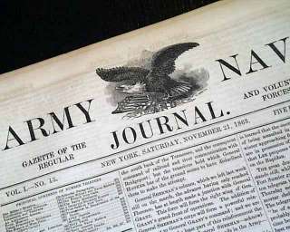 KINGSTON TN & More Rare Civil War 1863 ARMY Newspaper *  
