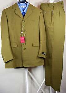 BNWT Mens Il Canto Italian Green Suit Pants 50R/W44  