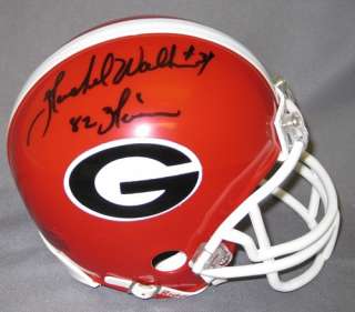 Herschel Walker Signed/Autographed Georgia Bulldogs Mini Helmet w/82 