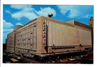   Department Store Columbus Ohio OH Old Postcard 1950s Vintage Cars