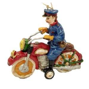  4 Policeman On Motorcycle Vintage Style Christmas 