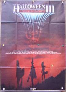 ex59 HALLOWEEN 3 rare HORROR AWESOME orig 4sh POSTER IT  