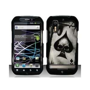  Motorola Photon 4G MB855 (Sprint) Black Spade Skull Design 