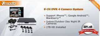 ZMODO 8CH Home Security Surveillance Camera DVR System  