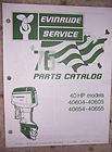 1976 Evinrude Outboard Motor Parts Catalog 40 HP Boat F