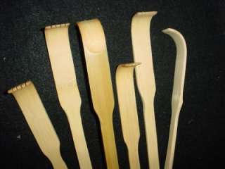Lot of 12 wooden bamboo back scratchers 18 long NEW!  