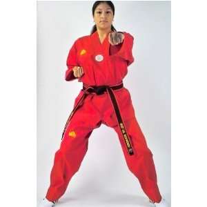  BMA Red Taekwondo TKD Dry Fit Uniform