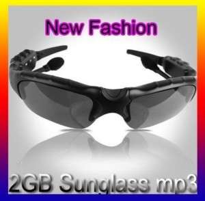 2GB 2G Sunglasses  Glasses  Player Black +Case  