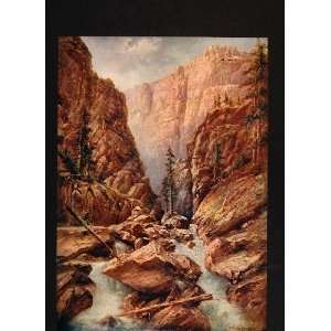 1906 Print Colorado Toltec Gorge Los Pinos Valley CO   Original Print 