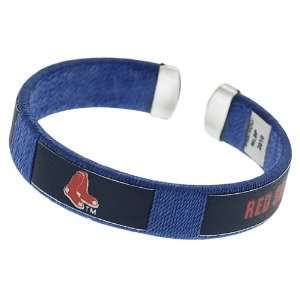   Nylon Major League Baseball Team Red Sox Cuff Bracelet: Jewelry