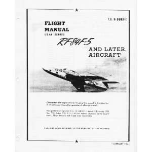 Republic RF 84 F 5 Aircraft Flight Handbook Manual: Sicuro Publishing 