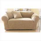   Stretch Pique Sofa Slipcover (Box Cushion) (4 Pieces)   Fabric Sage