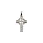   r16116 14k white 24 00x16 00 mm polished fancy celtic cross pendant
