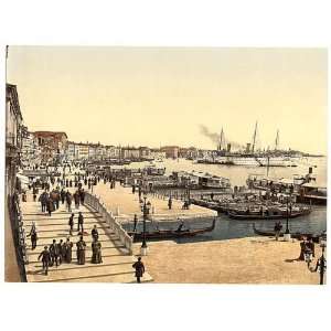   of Venice harbor and Palazzo dei Dogi, Venice, Italy