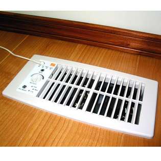   Mount Heating and Air Conditioning Booster Fan, White 