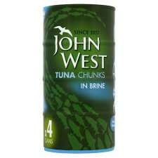 John West Tuna Chunks Brine 4X185g   Groceries   Tesco Groceries