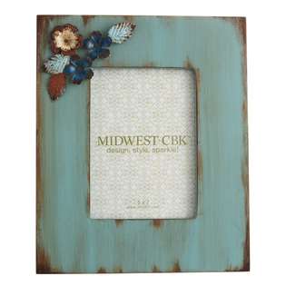 Midwest CBK Home/Garden Dcor By CBK Distressed Blue 5X7 Frame 