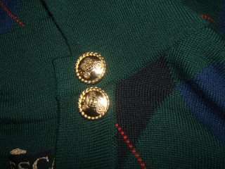 1200 ESCADA Womens Designer Wool Argyle Sweater 38 8 L