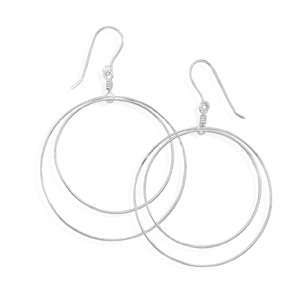   Open Circle Earrings on French Wire West Coast Jewelry Jewelry