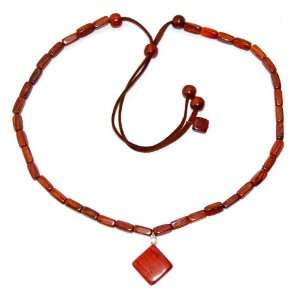  16 in. Exotic Wood Necklace   Valeria Collection Style 8RW 