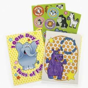  24 100th Day Of School Activity Books With Stickers 