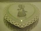 precious moments lace heart trinket box december 1989 expedited 