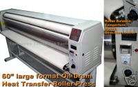 New 60 Hot Roller fabric drum Heat Press heat transfer  