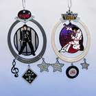 KSA Club Pack of 12 Stained Glass Elvis Prresley Christmas Ornaments