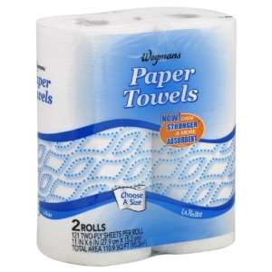   , Two ply White Paper Towels, 2 Rolls . ( PAK of 2 ) 