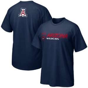  Nike Arizona Wildcats Youth Navy Blue Practice T shirt 