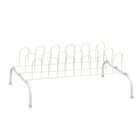 Household Essentials 9 Pair Wire Shoe Rack, White