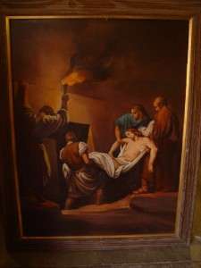 HAND PAINTED OIL ON BOARD RELIGIOUS PAINTING 05NY009F  