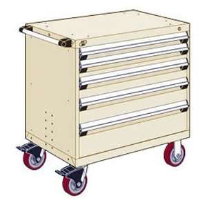  5 Drawer Heavy Duty Mobile Cabinet   36Wx18Dx37 1/2H 