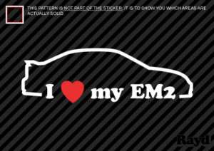 Love my EM2 Sticker Decal Die Cut Vinyl #2  