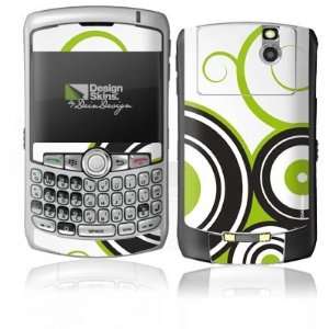  Design Skins for Blackberry 8300 Curve   Green Circles Design 