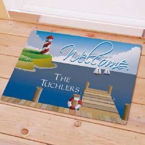  Lighthouse Personalized Doormat Patio, Lawn & Garden