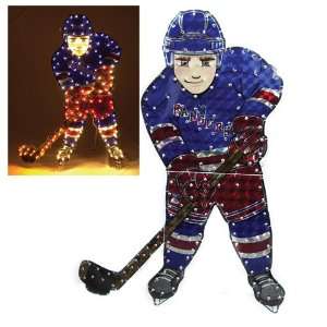  44 Lighted NHL Hockey Player Lawn Figure   New York 